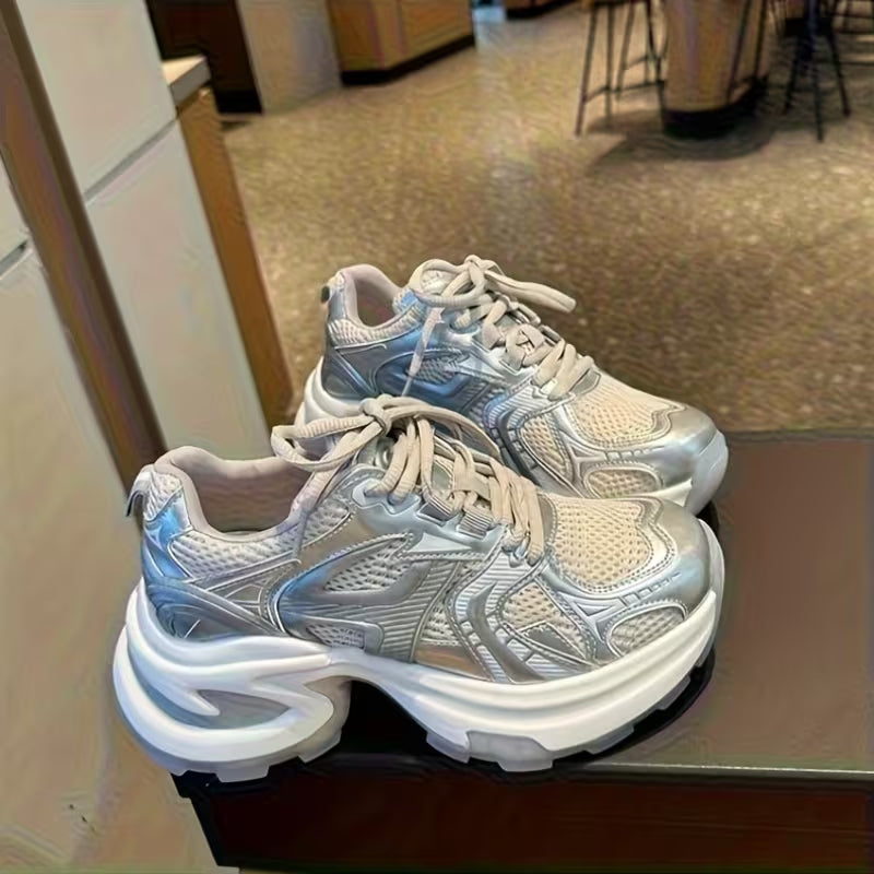 Women's Dad Shoes with Mesh